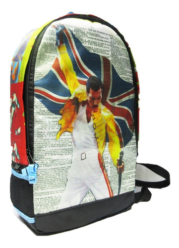 Imagen 1 de 6 de Mochila Freddie Mercury , Queen, Inglaterra , Modelo Fre01