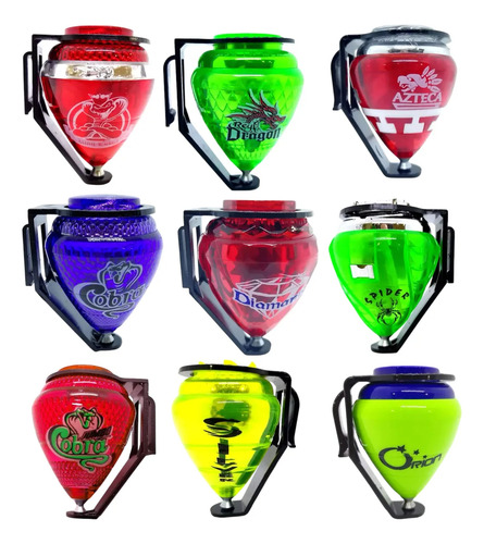 24 Pz Trompos De Plástico Colores Juego Juguete Mayoreo