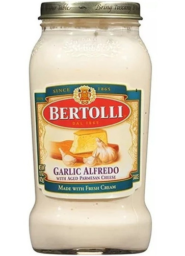 Salsa Alfredo Bertolli 444ml - mL a $55