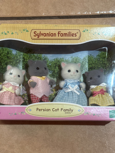 Silvanian Families, Persian Cat Family, Mod. 5455 (Usado)