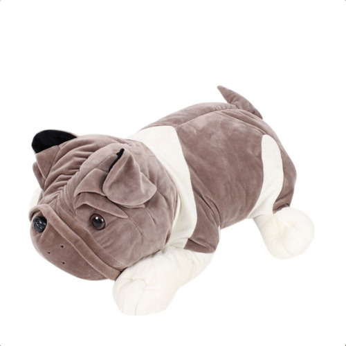 A*gift Suave Peluche De Animal Perro Bulldog Calidad 35cm