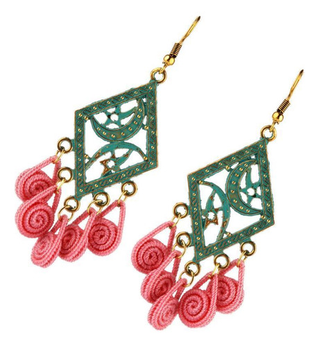 2 Unidades De Arete De Alecion Accesorio De Moda Para Rosado