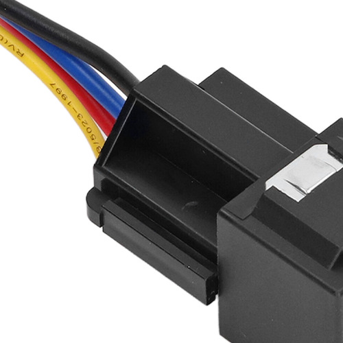 Relé Automotriz De 12v, 40a, 5 Pines, 5 Cables, 5 Pzs.