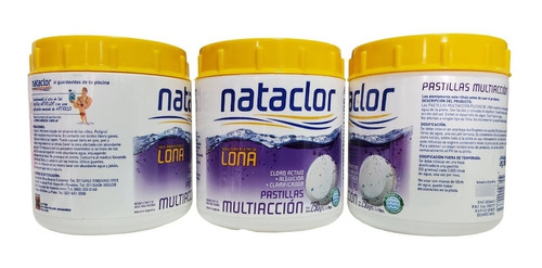 Pastillas Cloro Piletas De Lona X 250 Gr. Nataclor Clean Lab