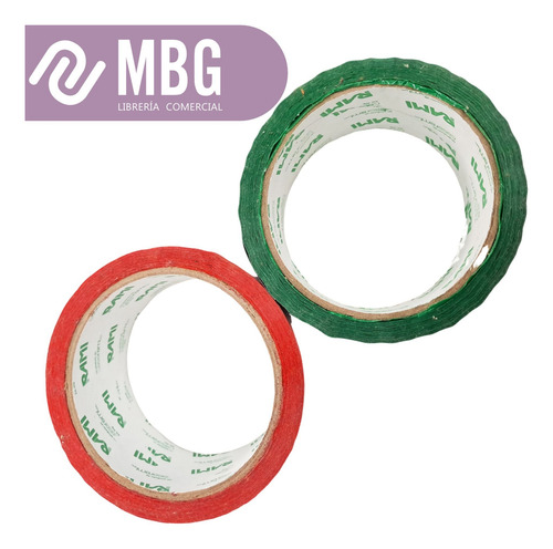Cinta Adhesiva De Embalaje Color 48mm X50m Pack 2u
