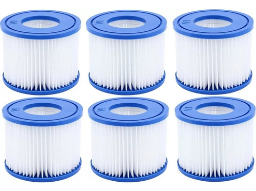 Pack 6 Repuesto Cartucho De Filtro Tipo Vi Para Lay-z-spa