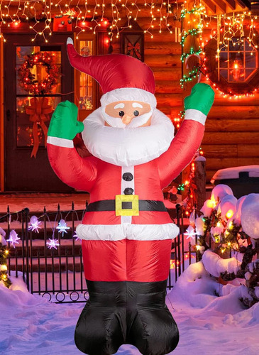 Ce Para Aa Decoração De Natal Papai Noel Inflável Gigante De