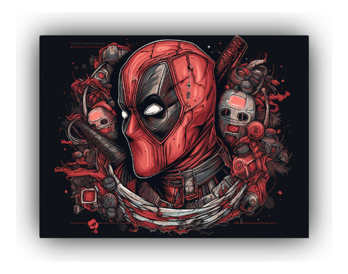 Canvas Alta Calidad Dead Pool Ryan Reynolds 45x30cm