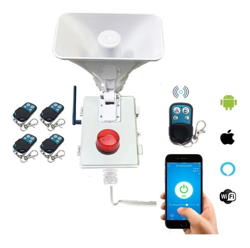 Alarma Vecinal Wifi Inteligente 433 Mhz App Android Ios