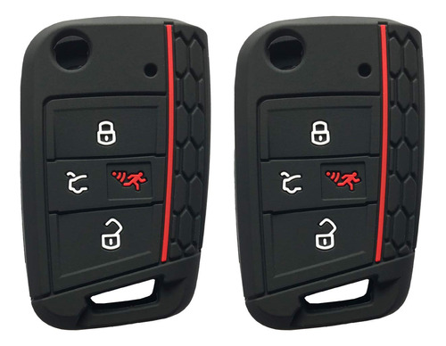 Funda Silicona Boton Para Control Remoto Vw Golf Polo Gti No