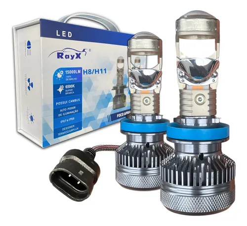 Ultra Led Max 6500k 15000lm H8/h11 120w Projetor 12 24v Rayx