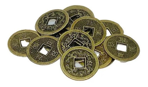 Feng Shui Monedas Chinas Suerte + 8 Reales