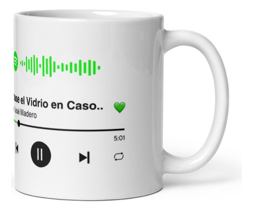 Taza Musical Allison | Rómpase El Vidrio En Caso De Emergen. Taza