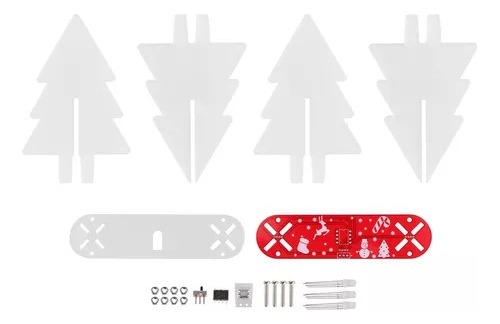 Kit De Circuito Led Electrónico De Árbol De Navidad Tridimen