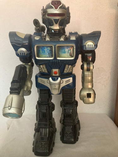 Turbo Fighter Robot 2005 Happy Kid Toys Vintage Turbo Fighter Robot Negro (Usado)