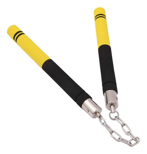 Nunchakus De Espuma Para Niños Y Adultos, Amarillo Negro