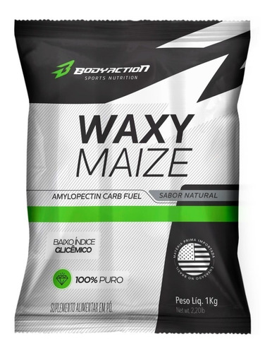 Waxy Maize Pure 1kg Carboidrato Complexo Premium Bodyaction