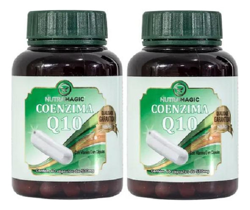 Kit 2 Coenzima (ubiquinona) Com 60 Cápsulas - Nutramagic