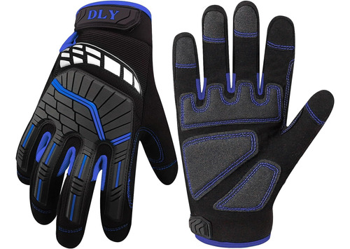 Heavy Duty Work Gloves Men - Utility Mechanic Gloves, Safety