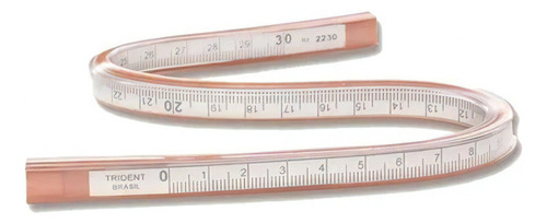 Regla flexible con escala, 80 cm, tridente 2280, color otro