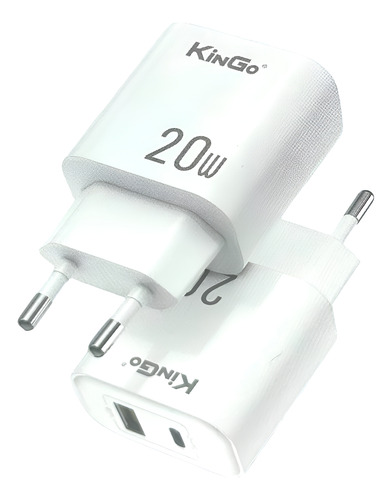 Fonte Carregador Kingo 20w Usb Usb-c Turbo Pd 3.0