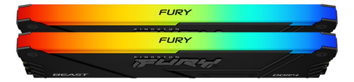 Kit Memoria Ram Kingston Fury Beast Rgb Ddr4 16gb 2x 8gb