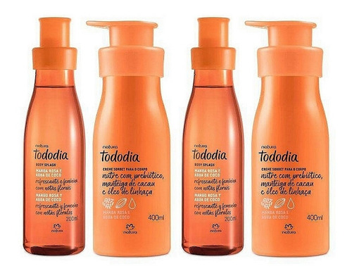 Kit Mango Rosa Y Agua De Coco X4 Productos Natura Original
