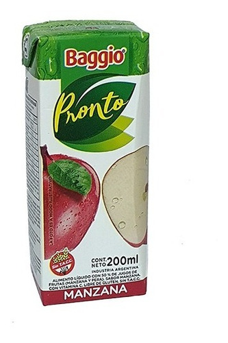 Oferta! Jugo Baggio Manzana 18unid X 200ml - Almacén Mingo