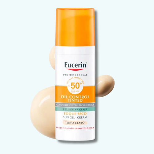 Eucerin Oil Control Toque Seco Gel Crema Spf 50 Claro