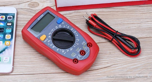 Imagen 5 de 9 de Multímetro Pro Tester Digital Con Buzzer Tension Dt33d