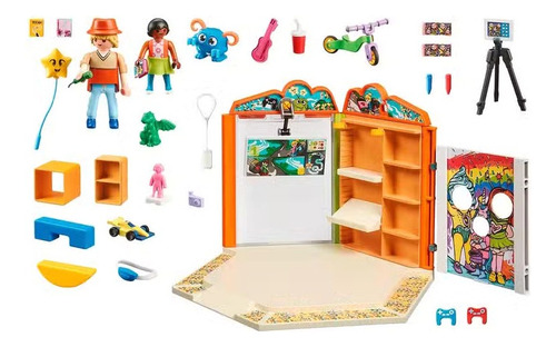 Playmobil Peluquería Juguetería Salón Belleza +78pcs Figuras Juguetería Del Shopping