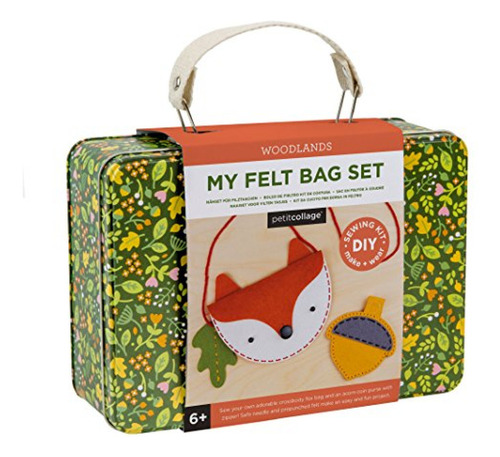 Kit Manualidades Petit Collage Diy Woodland Fox Bolso De Fie