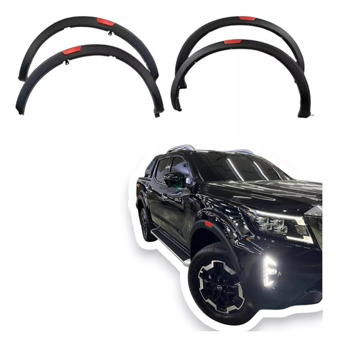 Cantoneras Nissan Frontier Np300 V4 2024 Vivos Rojos Abs