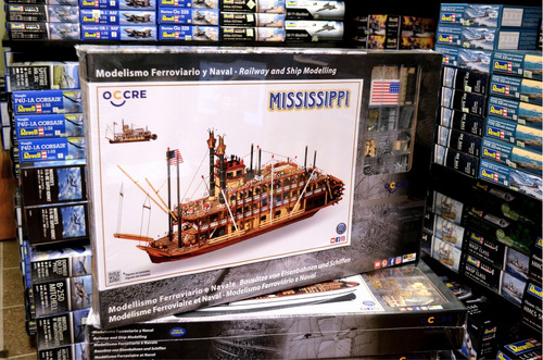 Barco Madera Model Kit Mississippi 1/80 Occre