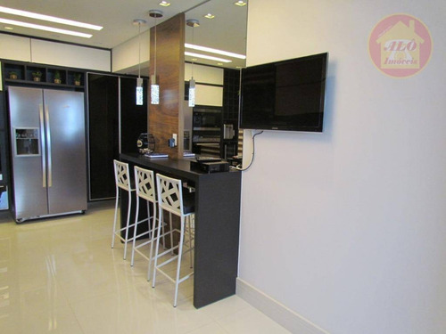 Apartamento Com 3 Dormitórios À Venda, 149 M² Por R$ 1.290.000 - Canto Do Forte - Praia Grande/sp - Ap5549
