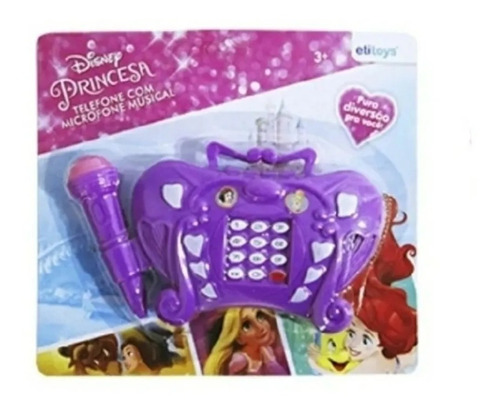 Imagem 3 de 3 de Kit Princesa Câmera Fotográfica + Telefone C/ Microfone