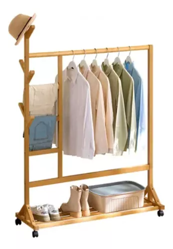 unho Perchero de Pie Madera de Recibidor: Perchero Ropa Original Bambu  Colgador Ropa de Arbol con 10 Ganchos 3 Estantes para Entrada Dormitorio  Habitacion Pasillo : : Hogar y cocina