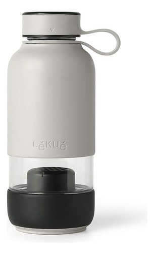 Lékué Botella Vidrio Con Funda De Silicona Y Filtro Para Agu