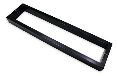 Puxador Inox Chato U 80cm Porta De Madeira Preto 40x20