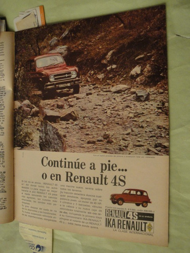 Publicidad Renault 4s Año 1970 Xxx