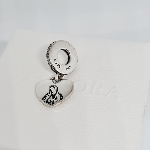 Charm Colgante Pandora Virgen De Guadalupe Color Plata