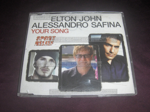 Elton John Feat Alessandro Safina Your Song Cd Single Promo