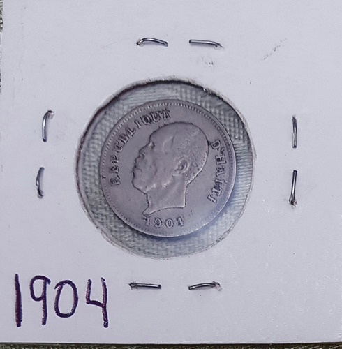 Moneda De Cinco Centavos De Gourdes, Haitianos. Coleccion. 