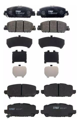Balatas Del/tras P/ Honda Hr-v Uniq 2016 2017 1.8 L4 Trw