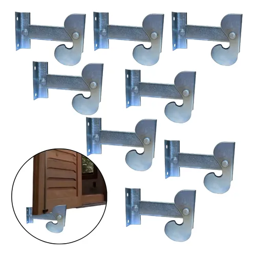 comprar 8 Unid. Carranca Lisa Prendedor De Janela Veneziana Zincada