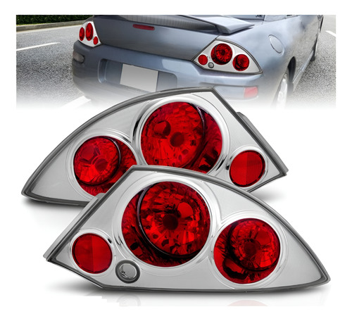Mitsubishi Eclipse 2000 - 2005 Juego Par Calaveras Fon Crom