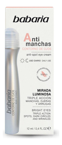 Crema Contorno Ojos Anti-manchas Babaria 12 Ml