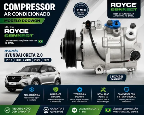 Compressor Creta 2.0 2017 2018 2019 2020 Dve16n Para Doowon
