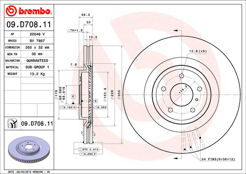 2 Discos De Freno Delanteros Nissan 370z 2014 3.7l Brembo