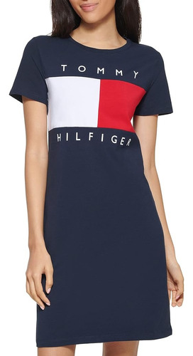 Vestido Tommy Hilfiger Mujer Casual Algodon